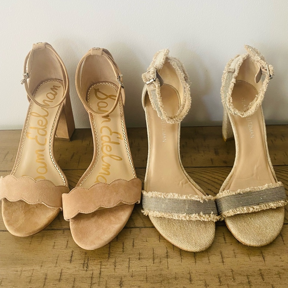 Womens sz 12 Designer Shoes Sam Edelman & Stuart Weitzman!